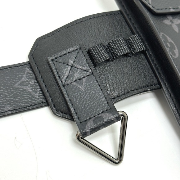 Louis Vuitton Monogram Eclipse Sun Tulle Utility 35 MM Black - Picture 4 of 10